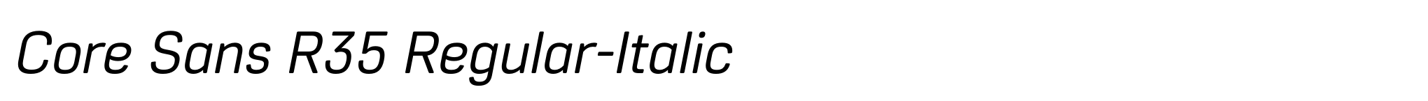 Core Sans R35 Regular-Italic image